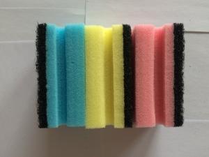 彩色工字型海绵百洁布9片装
