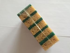 咖啡色海藻棉百洁布 乱孔海绵擦-8